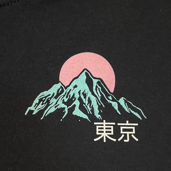 MAD Engine Black Tee with Pink and Green Graphic - Picture 5 of 8